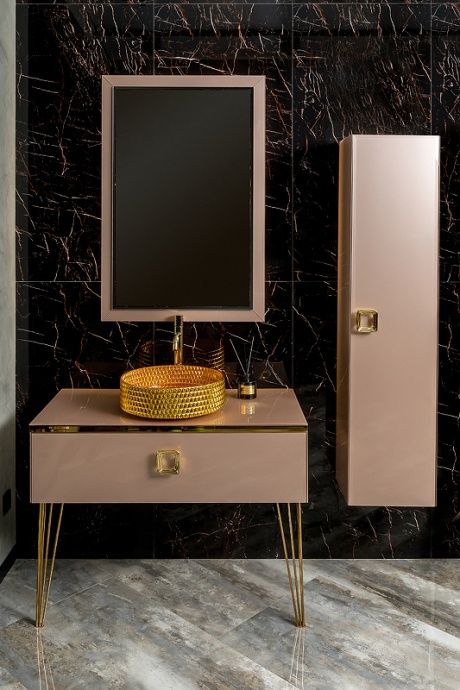 Столешница под раковину Armadi Art Lucido 100 розовый 853-100-Rose - 1