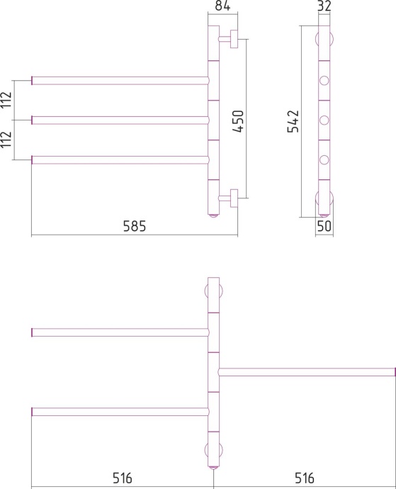 Полотенцесушитель электрический ЭПС СУНЕРЖА 