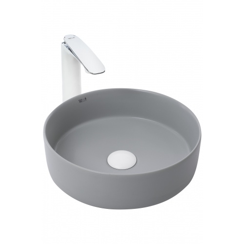 Раковина накладная Weltwasser WW ELBACH 3134 MFG 35.5 светло - серый матовый  10000004513 - 0