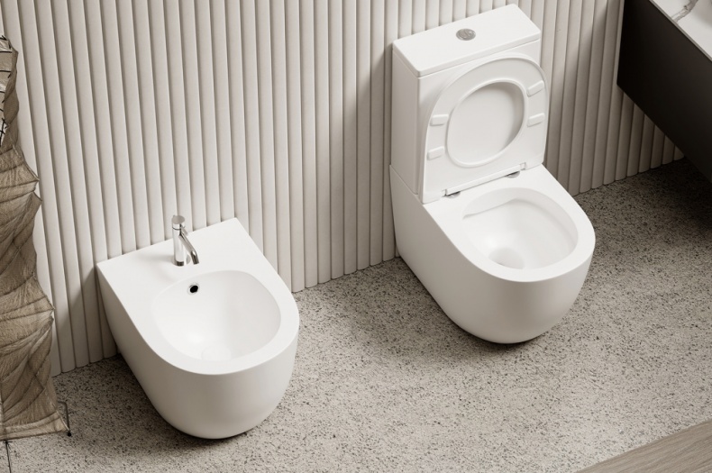 Биде напольное Abber Bequem белый AC1152 - 5