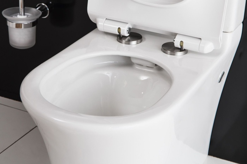 Унитаз-компакт BelBagno Deluca BB343CPR безободковый с бачком BB343T и сиденьем микролифт BB2011SC - 4