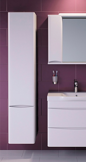 Шкаф-пенал AM.PM Like 35 R подвесной, белый глянец M80CHR0356WG - 0