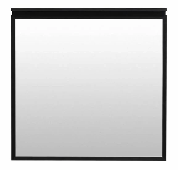 Зеркало Allen Brau Priority 80х75 с подсветкой черный матовый 1.31015.BB - 0