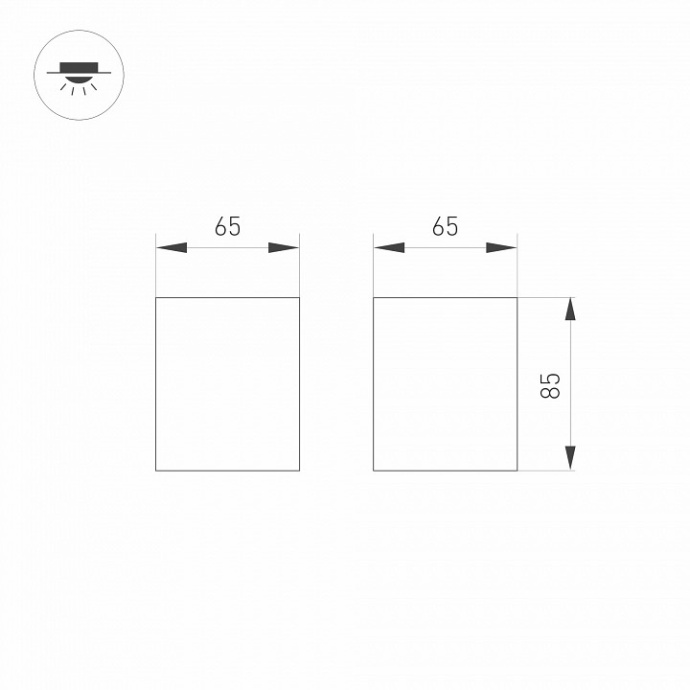 Потолочный светодиодный светильник Arlight SP-Orient-Surface-TC-S65x65-10W Day4000 031856 - 3