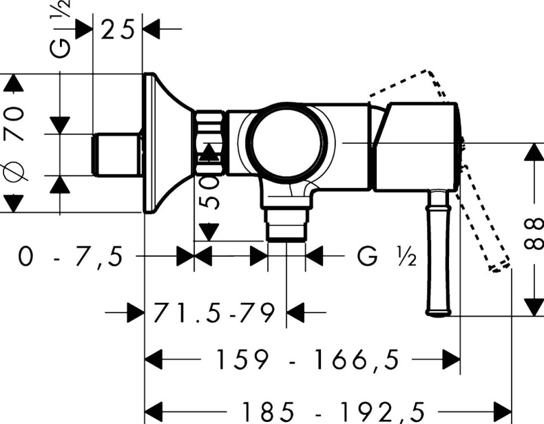 Смеситель Hansgrohe Talis Classic 14161000 для душа - 3