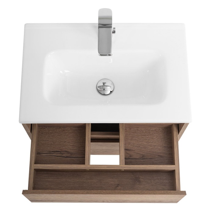 Тумба с раковиной BelBagno Kraft 39 60 темное дерево - 4