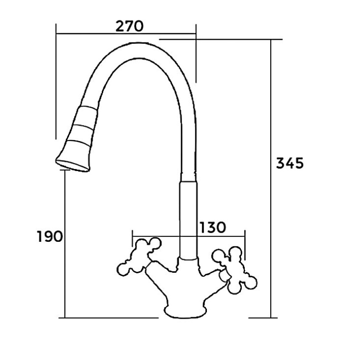 Смеситель для кухни Gappo G4089 - 1