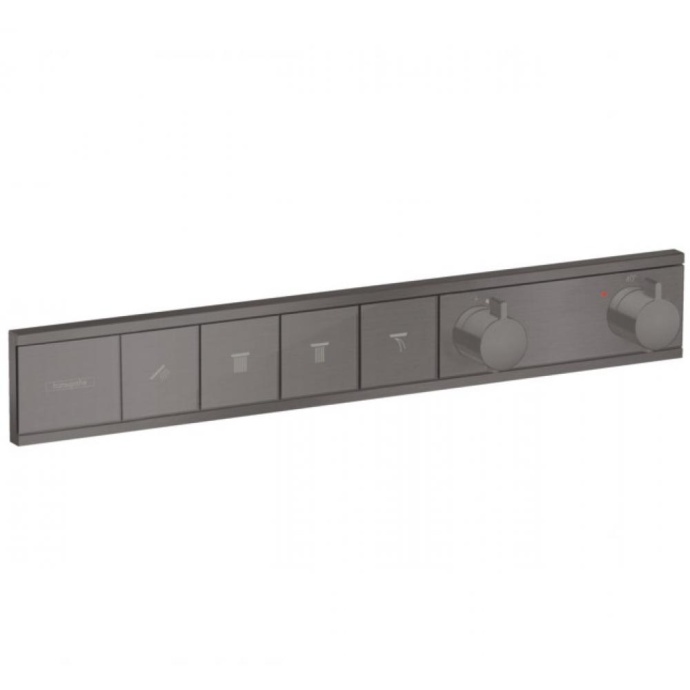 Смеситель для душа Hansgrohe RainSelect с термостатом шлифованный черный хром 15382340 - 0