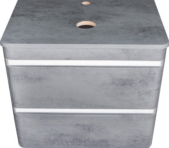 Тумба для комплекта Style Line Атлантика 80 Люкс Plus, подвесная, бетон темный СС-00002283 - 1