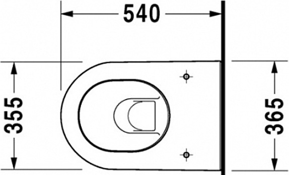 Чаша для унитаза подвесного Duravit Darling New 2545090000 - 5