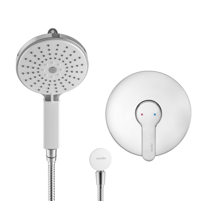 Swedbe Platta Душевой комплект с магнитным держателем со встроенным смесителем 5532 - 4