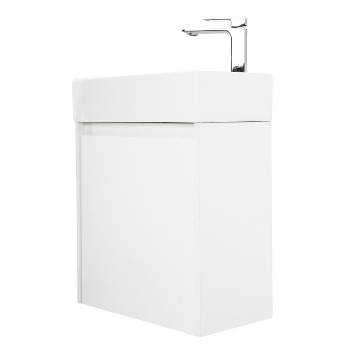 Тумба с раковиной Belbagno Kraft Mini 50 L белый матовый - 2