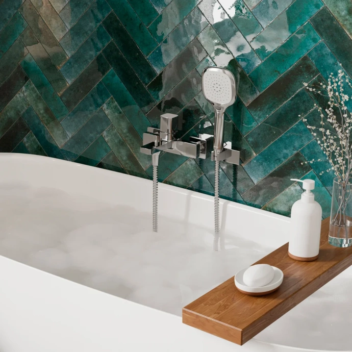 Смеситель для ванны с душем Wasserkraft Naab хром 8601 - 7