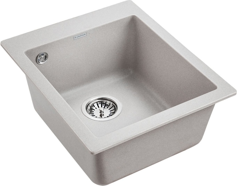 Мойка кухонная Paulmark Leer PM104249-GR серый - 1