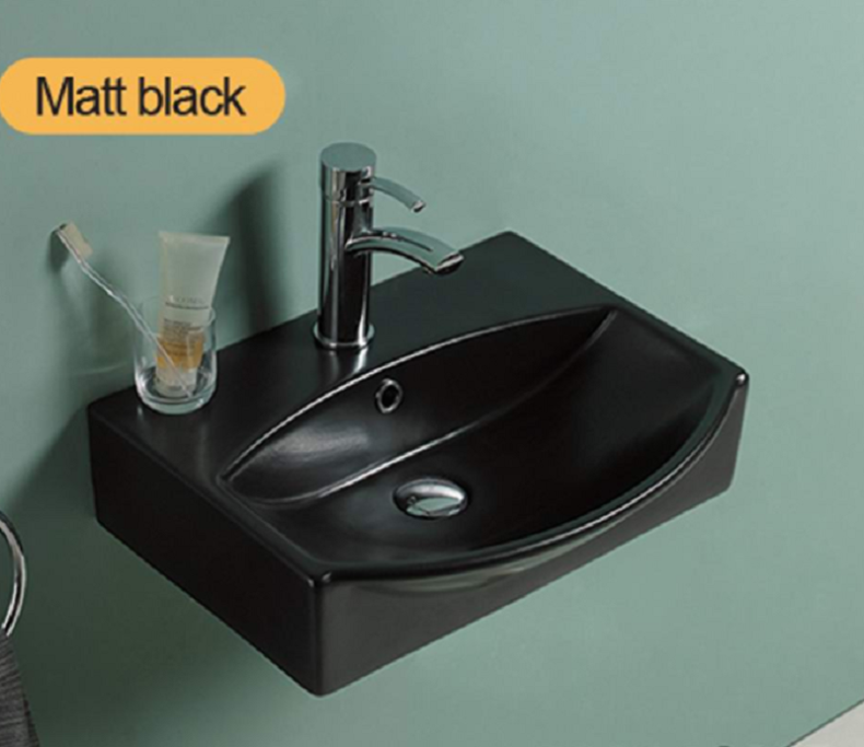 Раковина накладная Ceramalux N 50 черный  78014CMB - 0