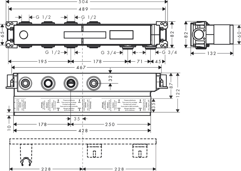 Скрытая часть Hansgrohe RainSelect 15310180 - 1