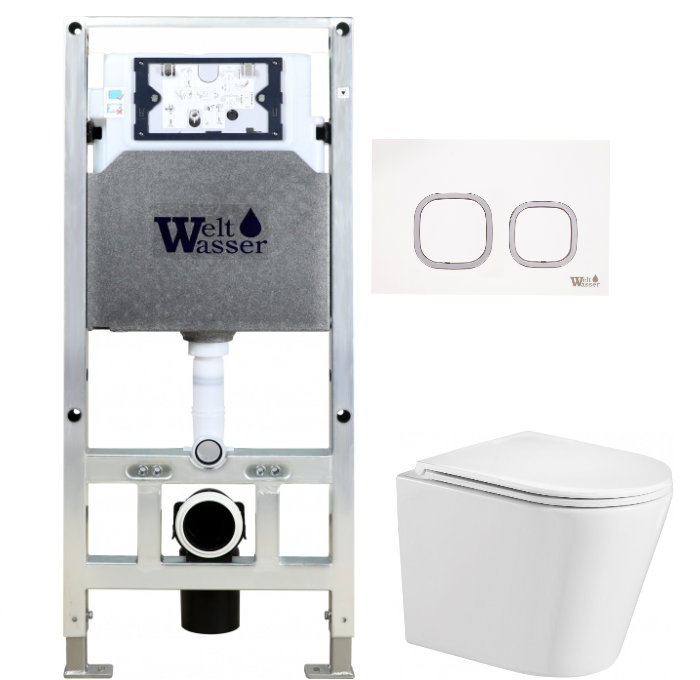 Комплект Weltwasser AMBERG 506 ST + SALZBACH 004 GL-WT + AMBERG RD-WT  10000006930 - 0