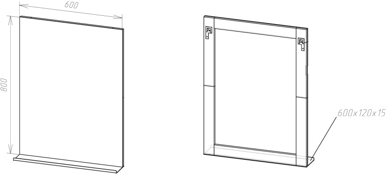 Мебель для ванной DIWO Смоленск 60 с раковиной Moduo 60 483933 - 8