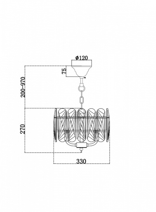 Подвесная люстра Maytoni Suite MOD122PL-03BS - 3