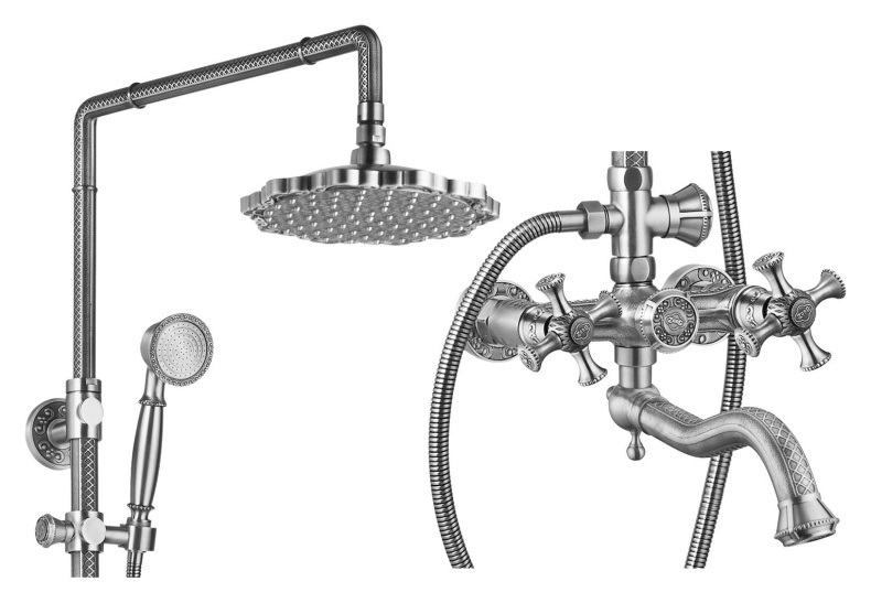 Душевая стойка Zorg Antic A 7002DS-SL - 1