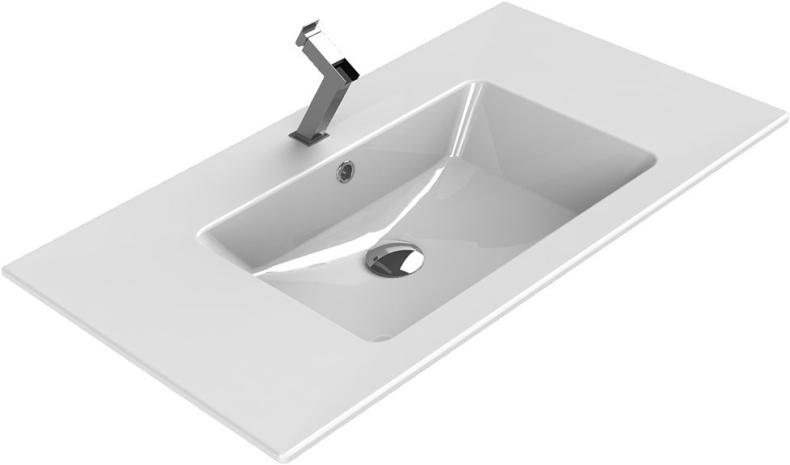 Мебельная раковина Opadiris CeraStyle Ibiza 91, черная матовая 050409-u97-01 - 1