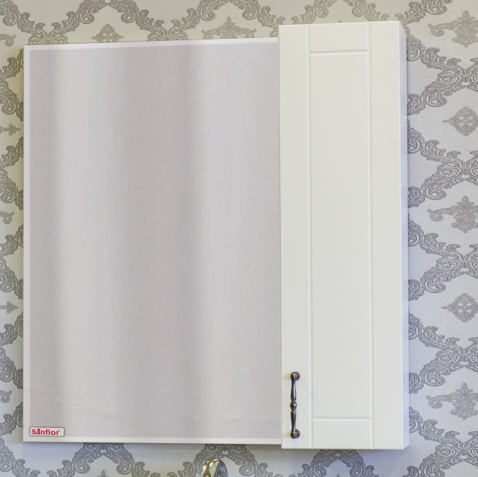 Зеркало-шкаф Sanflor Глория 85 R, белый С000005689 - 0