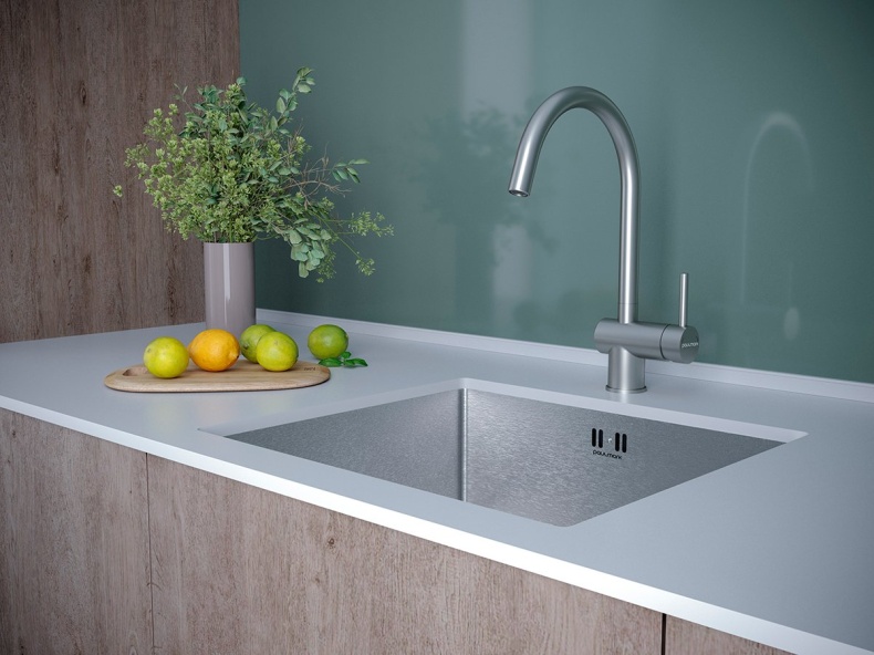 Смеситель Paulmark Bend для кухонной мойки Be212066-SS - 1