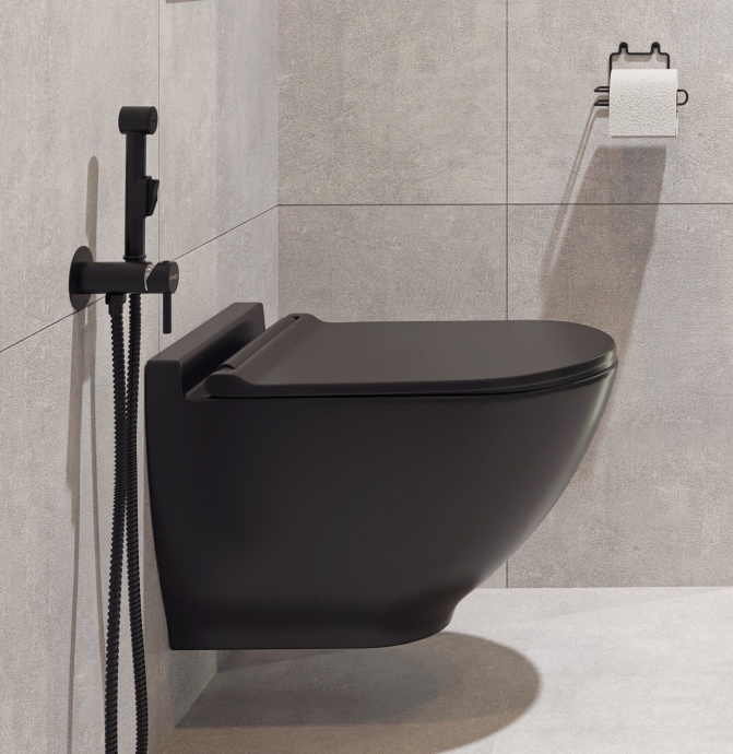 Комплект Унитаз подвесной STWORKI Rotenburg SWH52 безободковый +Инсталляция VitrA 800-2009 с белой кнопкой смыва 534857 - 4