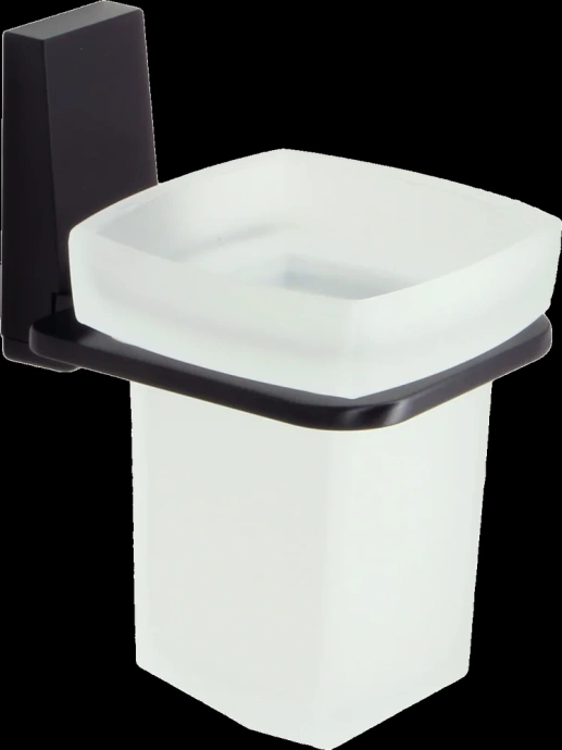 Стакан для зубных щеток Wasserkraft Abens черный матовый K-3228 - 0