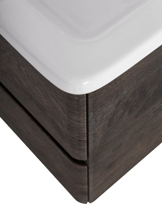 Тумба с раковиной BelBagno Albano 60 темное деревое - 7