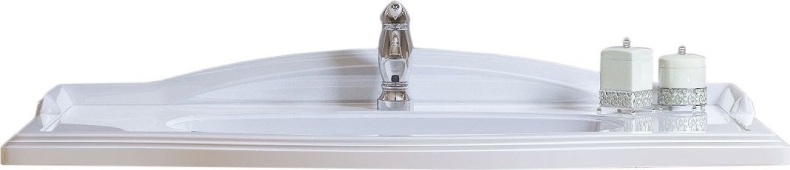 Тумба с раковиной Opadiris Лаура 100 белая матовая, с раковиной из литьевого мрамора - 9