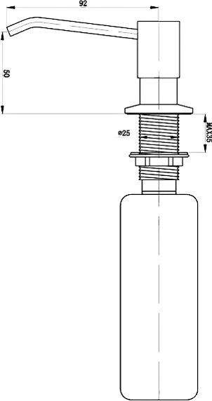 Дозатор Zorg ZR-28 сталь ZR-28 STEEL - 1