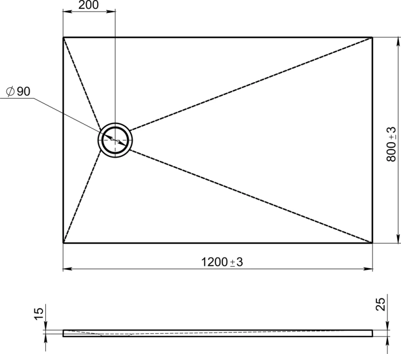 Поддон для душа Jacob Delafon Tolbiac 120х80 белый E6D331RU-WPM - 1