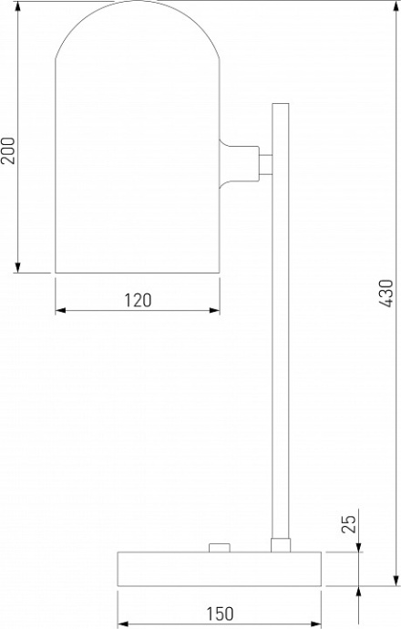Настольная лампа декоративная Eurosvet Bambola 01164/1 латунь - 1