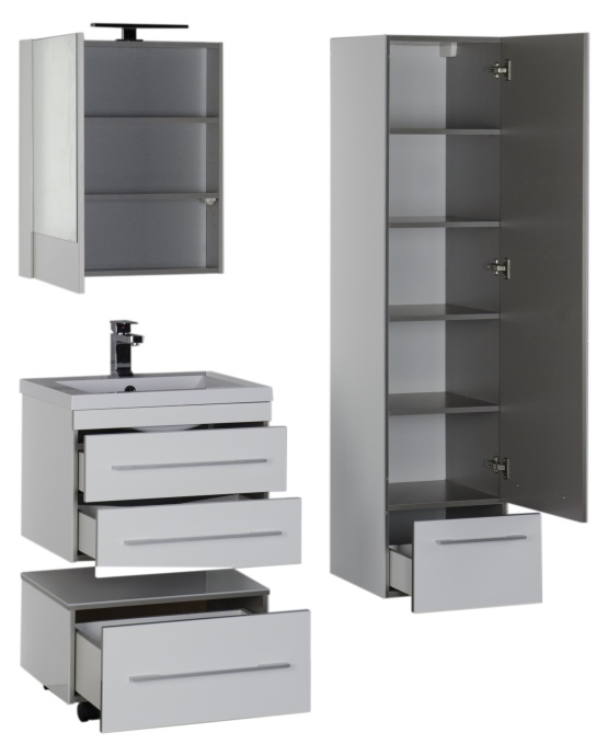 Шкаф-пенал Aquanet Верона R белый 176672 - 13