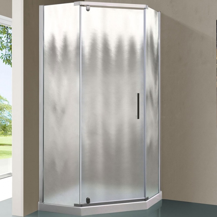 Душевой уголок Vincea Stresa 100х100 хром стекло рифленое VSP-1S100CH - 0