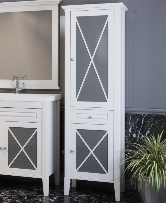 Шкаф-пенал Opadiris Палермо R белый матовый Z0000008561 - 2