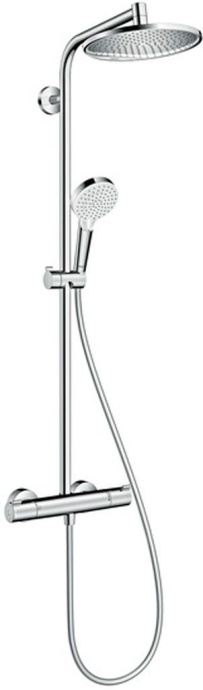 Душевая стойка Hansgrohe Crometta S 240 1jet Showerpipe EcoSmart 27268000 9 л - 0