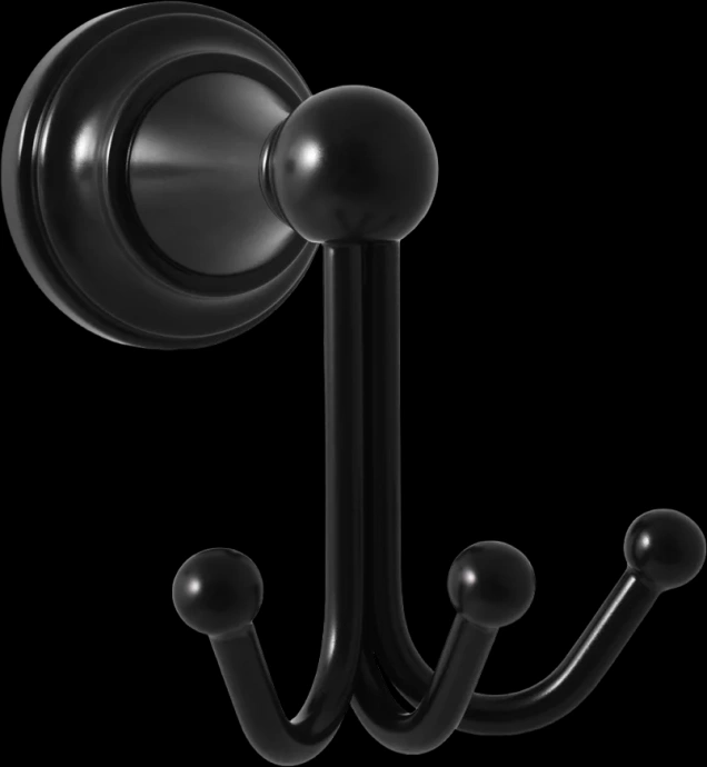 Крючок тройной Rav Slezak Morava черный матовый MKA0105CMAT - 0