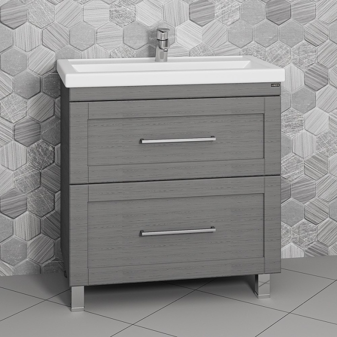 Тумба под раковину напольная Санта Венера 80 серый 221017 - 1