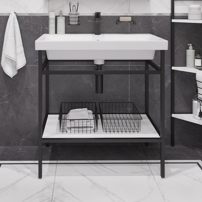 Консоль DIWO Смоленск 80 с раковиной Moduo 80 483976 - 0