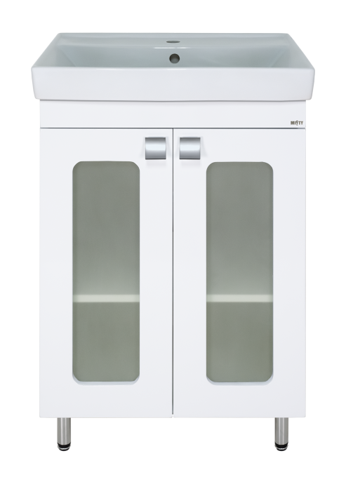 Тумба с раковиной Misty Урал 60 белый - 0