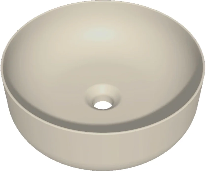 Раковина накладная Kerasan Nolita 40 бежевый матовый  534481 - 0