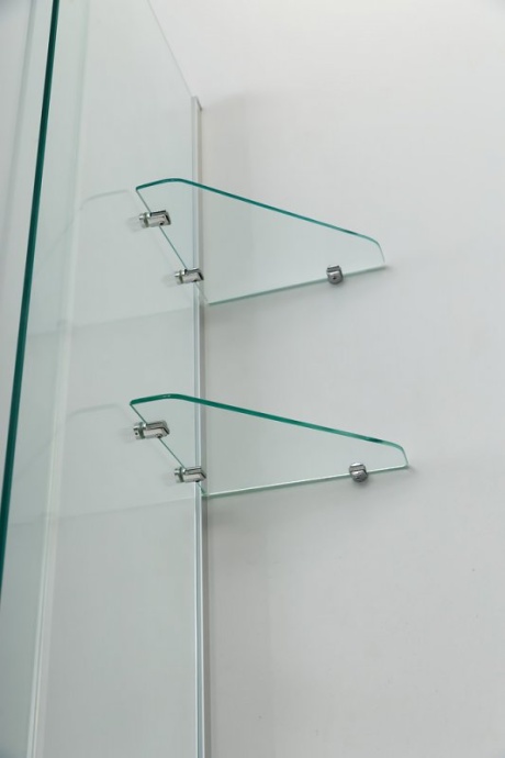 Душевое ограждение с полками Cezares Stream  STREAM-VFS-11-100/150-C-Cr - 1