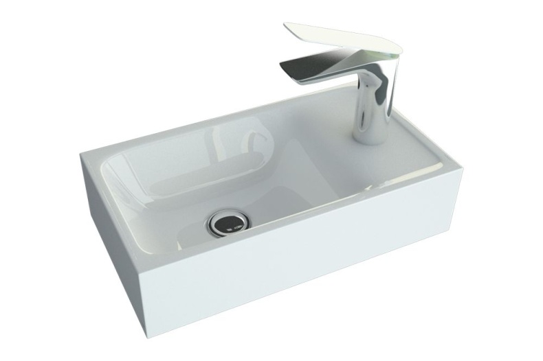 AM-LAV-400-MR-MINI Раковина из икусственного мрамора - 0