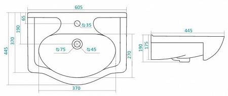 Мебельная раковина Santek Селигер 60 1.WH11.0.268 - 3