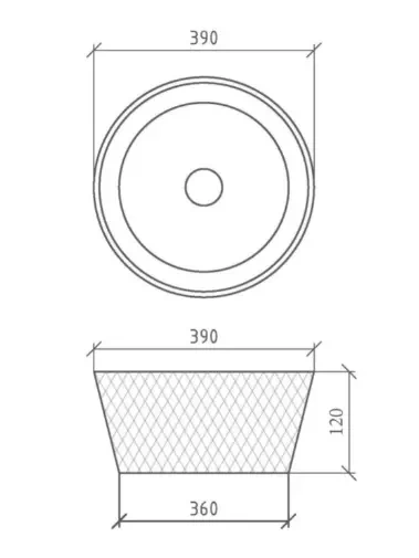 Раковина накладная Armadi Art NeoArt 39 серебро 817-S - 2