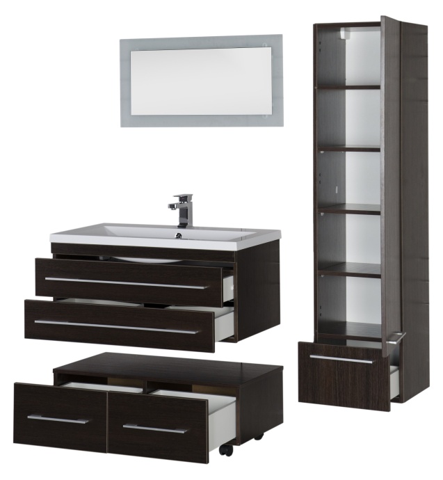 Тумба Aquanet Нота 90 подкатная венге 00170748 - 23