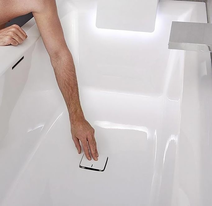 Акриловая ванна Riho Still Square 180x80 два подголовника c подсветкой B099005005 - 4