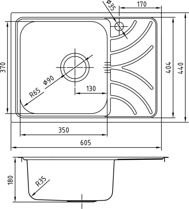 Мойка кухонная Iddis Arro ARR60SLi77 - 1